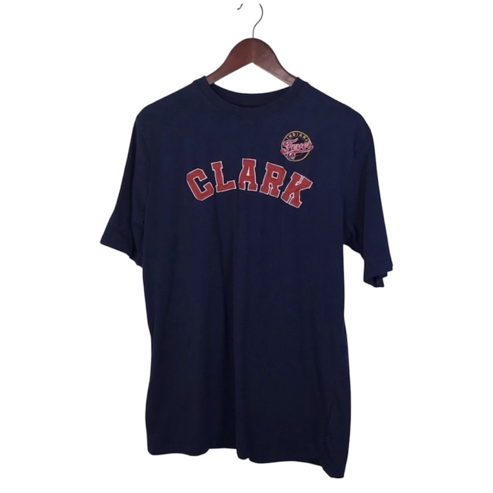 FISLL Caitlin Clark Indiana Fever Short Sleeve T-Shirt in Navy Size Medium.